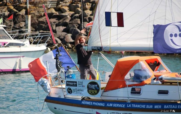 Un formateur ARFAB au départ de la Golden Globe Race !