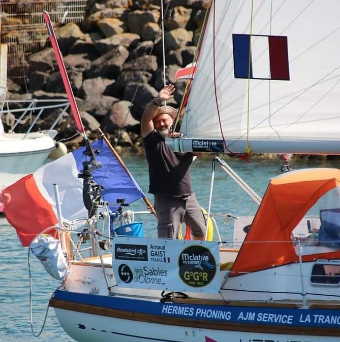 Un formateur ARFAB au départ de la Golden Globe Race !