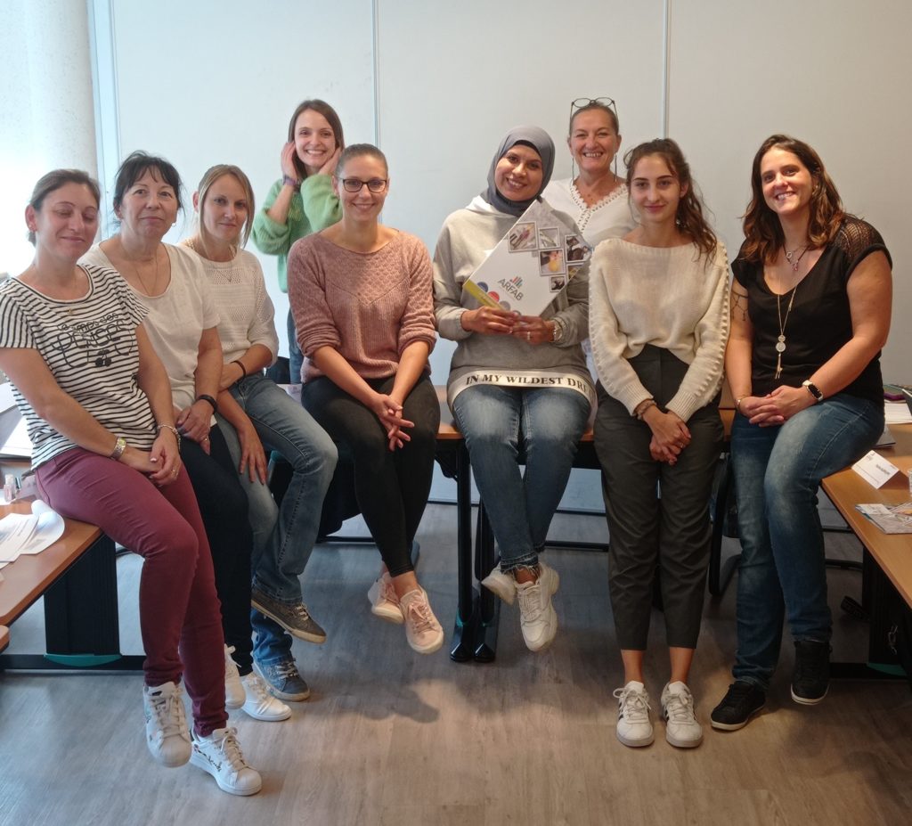 Stagiaires de la promotion GEAB 17 dans les locaux de la CAPEB Charentes Maritimes à La Rochelle