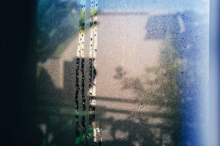 water dew on glass