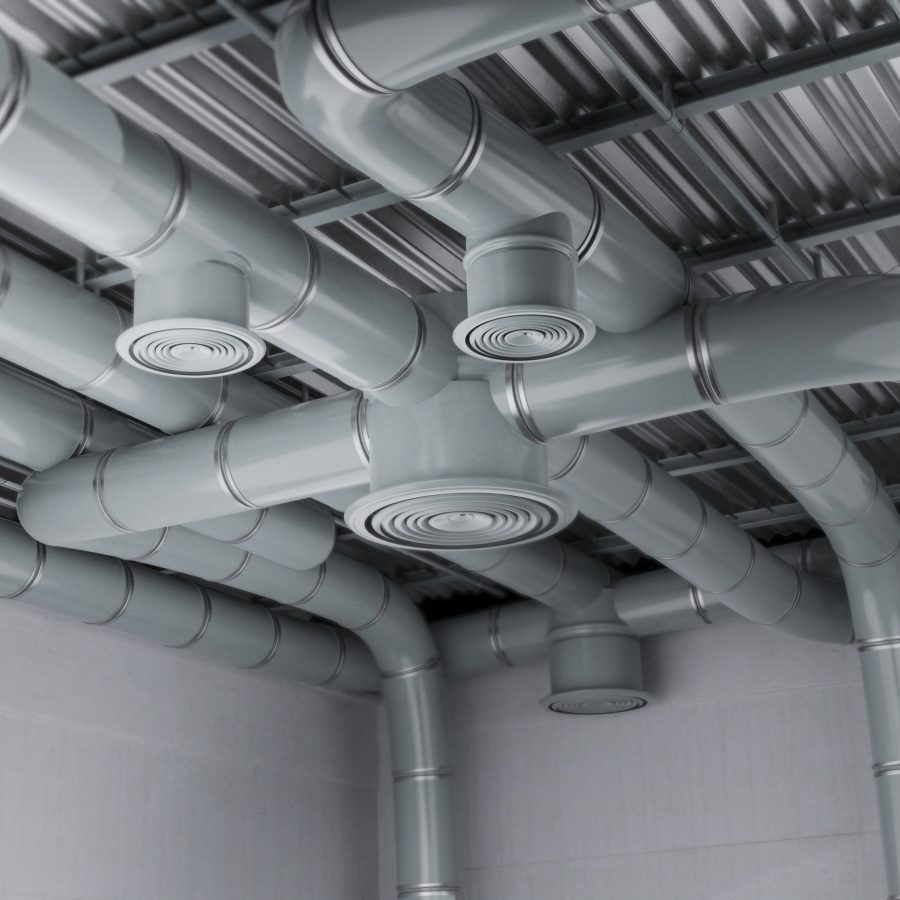 rendu 3d du systeme ventilation